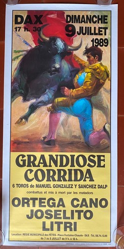 Affiche grandiose corrida - affiche,
