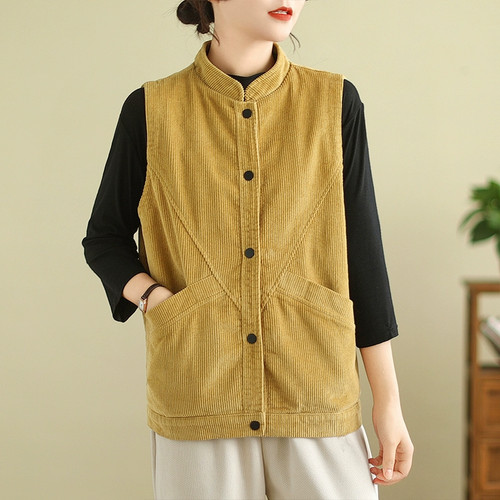 Gilet velours côtelé sans - velours,