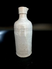 Ancienne Bouteille Flacon à encre japonaise en grès N.ANTOINE et fils