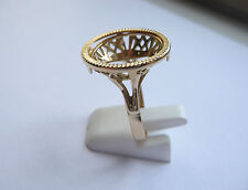 Monture bague pièce or 10