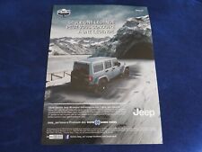 publicité automobile jeep wrangler serie limitée unlimited arctic