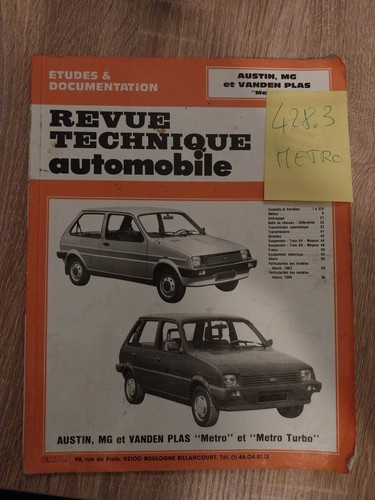 Revue technique austin - revue, mg