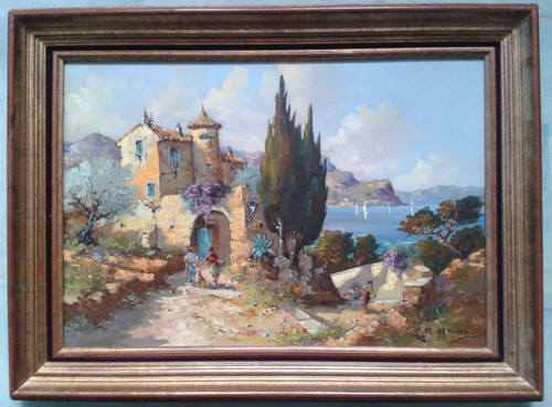 Paysage provençal animé - paysage,