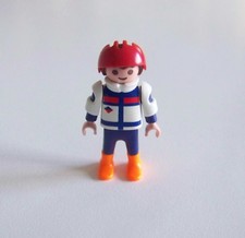 PLAYMOBIL (N3207) SPORT d'HIVER - Garçon Tenue Bleu Blanc Hockey sur Glace 3955