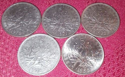 Lot pieces 5 francs - 5,
