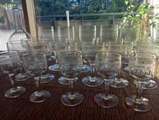 Verres en cristal fin 19ème