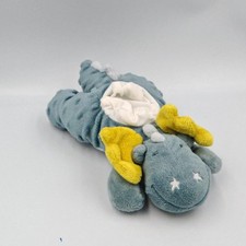 Doudou dragon bleu jaune Victor et Lucien NOUKIE'S - 35313