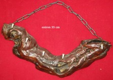 Ancien Porte Clés Mural Cep de Vigne résine