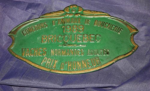 Plaque concours agricole - plaque,