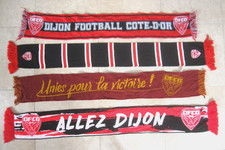 Lot 4 echarpe supporter Football DFCO Allez Dijon Scarf vintage Retro