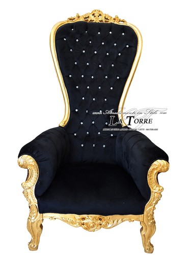 Fauteuil trône style baroque - trône,