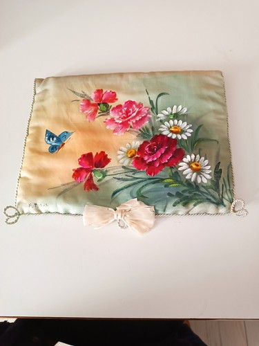 Ancienne pochette soie pour - soie,