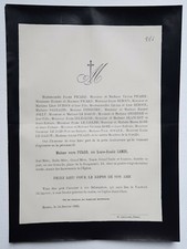 PICARD Lamer FAIRE PART Fenestre DELECLUSE Sarrazin Debierre ROCQUE Jolly 1885