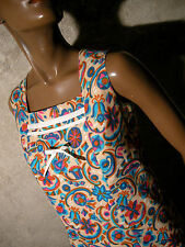 CHIC VINTAGE ROBE 1960 VTG DRESS 60s KLEID 60er ABITO RETRO SIXTIES (36/38)