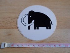 Autocollant vintage supermarché MAMMOUTH