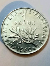 1 franc 1960 petit 0, Semeuse