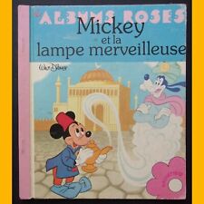 Les Albums Roses MICKEY ET LA LAMPE MERVEILLEUSE Walt Disney 1978