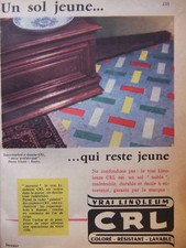 PUBLICITÉ LINOLEUM CRL