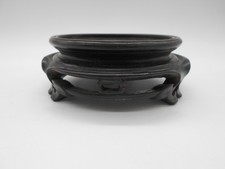 04 )  SOCLE EN BOIS POUR VASE EN PORCELAINE DE CHINE OU FIGURINE / STATUE ....