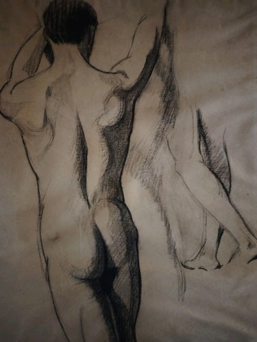 Joli dessin fusain modèle - joli,