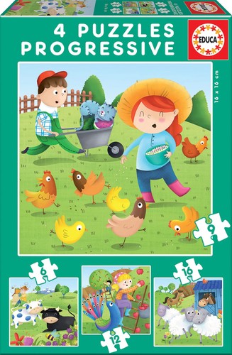 Animaux ferme 4 - ferme., puzzles