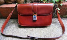 SAC porté épaule CUIR FAUVE VINTAGE années 80 COLLECTOR 23,5 X 16 X 7 cm