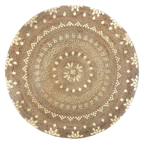 Tapis rond jute 115 cm - rond,