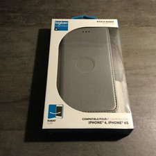 Étui à rabat pour IPHONE 6 et IPHONE 6S (gris, Blanc Ou Noir)