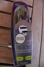 TECHLINK 640031 - Cable Audio Video 2 RCA phono Male to 2 RCA phono Male 1.00m