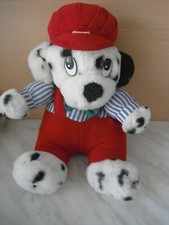 BOITE A MUSIQUE PELUCHE CHIEN DALMATIEN 1985  VINTAGE + PILES