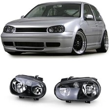 Pour VW GOLF IV 4 97-03 Phares Noir Kit Avec Nebelscheiwerfer