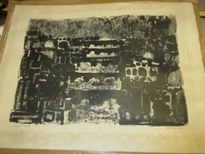 Lithographie Epreuve d'Artiste ANDRE COTTAVOZ 1959. 65 X 50 cm