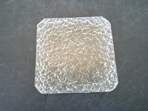 Verre carre angles coupes cote - verre,