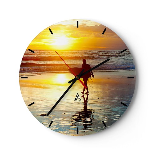Horloge murale verre - murale,