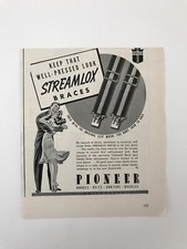 1940 Pioneer Braces Vintage Ad
