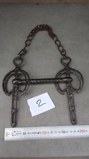 2/ Très ancien original mors de cheval en fer forgé à identifier.