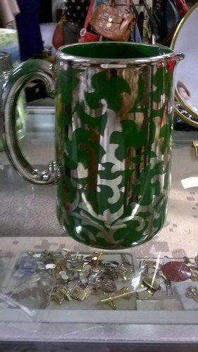 Vintage emerald green silver - vintage,
