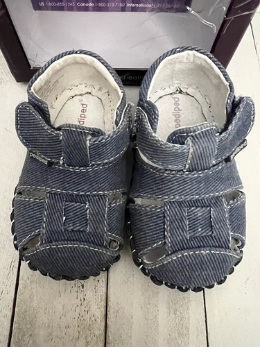 Pediped harvey denim blue - harvey, baby