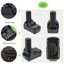 4,0Ah 10,8V/12V Batterie pour Hitachi BCL1030 BCL1015 DB3DL 331065 329369 CJ10DL