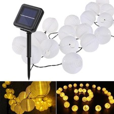 LED solaire guirlande lumineuse lanternes de jardin lampe suspendue