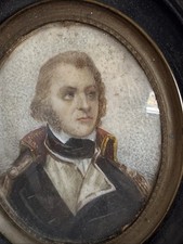 PORTRAIT MINIATURE DU GENERAL KLEBER ? 18ème / 19ème siècle Peinture