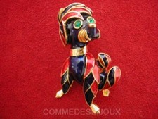 Broche "Chien de Cirque Arlequin" N° 2 Pinder Bouglione - Bijoux pur Vintage