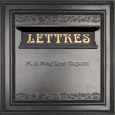 AUTOCOLLANT STICKER "VINTAGE" POUR BOITE AUX LETTRES PERSONNALISEE 30X30cm BL013