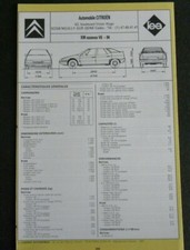 Fiche technique automobile CITROEN XM essence V6 après 94