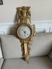 Baromètre, Thermomètre 18ème, Époque Louis XVI Bois Sculpté.