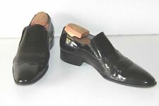MARCOMEN Mocassins Cuir Verni Noir Avec Embauchoirs T 42 TBE