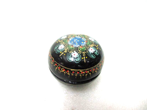 Petite boite ronde laque - boite, à