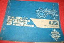 CATALOGUE PIECES DETACHEES TRACTEURS RENAULT   D30   R7051