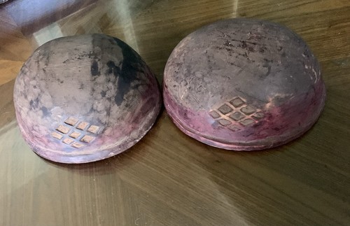 Rare paire bols bois - en,