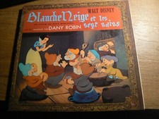 Livre  Disque Vinyle 33 tours (25cm)  Walt Disney Blanche Neige et les 7 Nains